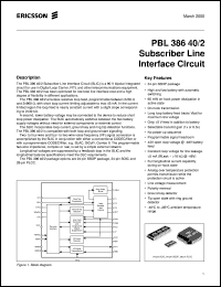 PBL38640/2SOS Datasheet