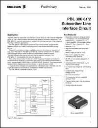 PBL38661/2QNS Datasheet