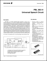 PBL38541/1SO Datasheet