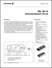 PBL38570/1SO Datasheet