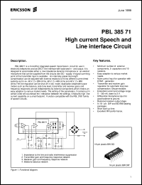 PBL38571/1NS Datasheet