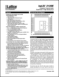 ISPLSI2128E-135LT176 Datasheet