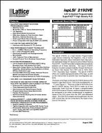 ISPLSI2192VE-180LB144 Datasheet