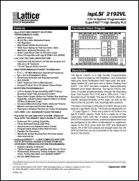 ISPLSI2192VL-150LB144 Datasheet