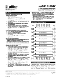 ISPLSI81080V-125LB272 Datasheet