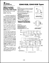 CD40192BPWR Datasheet