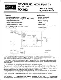 MX102J Datasheet