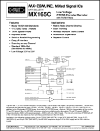 MX165CLH Datasheet