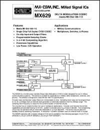 MX629J Datasheet