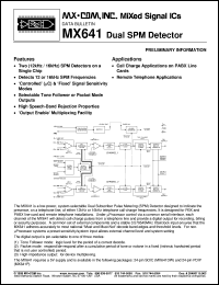 MX641P Datasheet