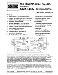 CMX644AD5 Datasheet
