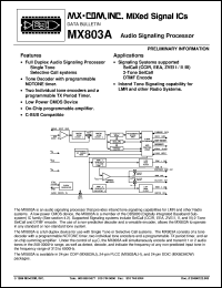 MX839DS Datasheet