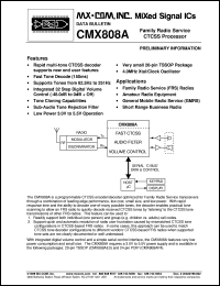 CMX808AE2 Datasheet