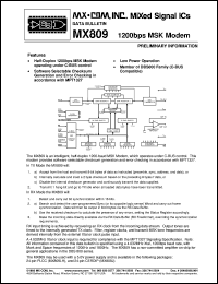 MX809J Datasheet