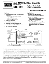 MX839P Datasheet