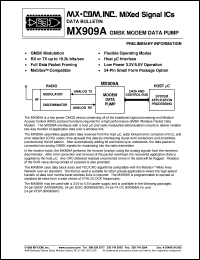 MX909ADW Datasheet