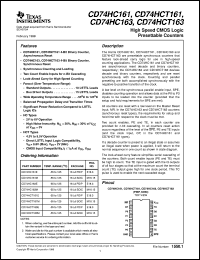 CD74HC163M96 Datasheet
