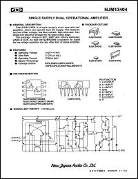NJM13404L Datasheet