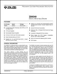 Z8934050FSC Datasheet