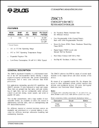 Z86C15 Datasheet