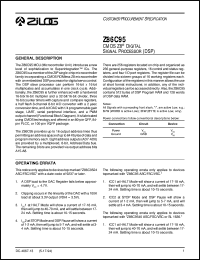 Z86C95 Datasheet