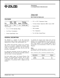 Z86160 Datasheet