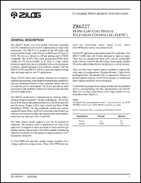 Z86227 Datasheet