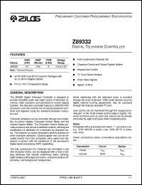 Z89332 Datasheet