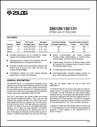Z86L2908SSC Datasheet