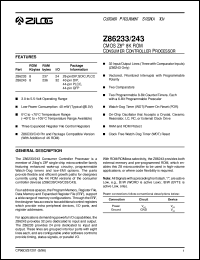 Z8624316FEC Datasheet