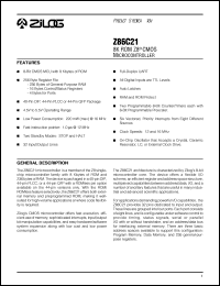 Z86C2116PSC Datasheet