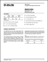 Z86E0308PSC Datasheet