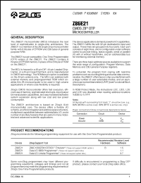 Z86E2112PEC Datasheet