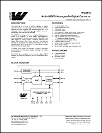 WM2148CFT/V Datasheet