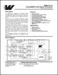 WM8143-10CFT/V Datasheet