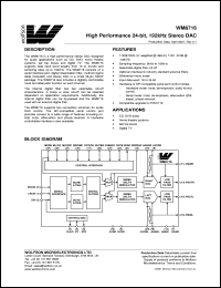 WM8716EDS Datasheet