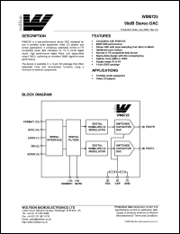 WM8721EDS Datasheet