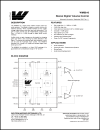 XWM8816EDW Datasheet