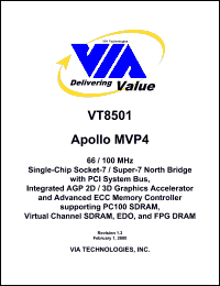 VT8501 Datasheet