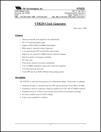 VT8225 Datasheet