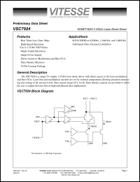 VSC7923KFL Datasheet