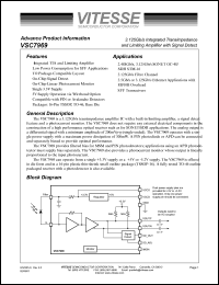 VSC7969WD1B Datasheet