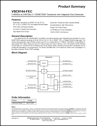 VSC8144-FECQQ Datasheet