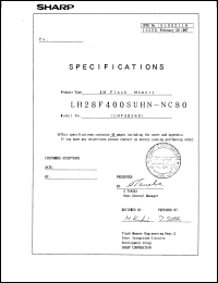 LH28F400SUHN-NC80 Datasheet