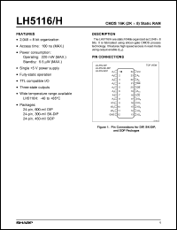 LH5116D-10 Datasheet
