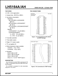 LH5164AHT-80L Datasheet