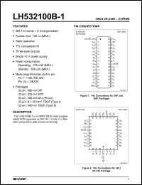 LH532100BSR Datasheet