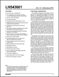 LH543601P-20 Datasheet