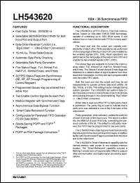 LH543620M-30 Datasheet