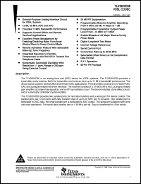TLV320VD30PN Datasheet
